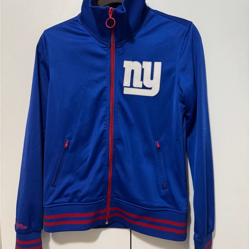 Official NFL Vintage Style NY Giants Track Jacket Excellent Condition
